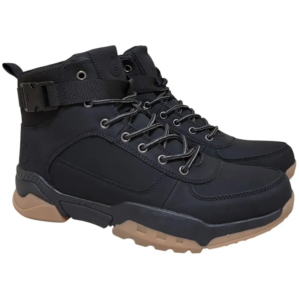 Reserved Footwear Men Preston Mid Top Sneaker Combat Boots Size US 10 Black